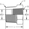 World Wide Fittings Male Pipe to Female Pipe Reducer Bushing 3109X04X02